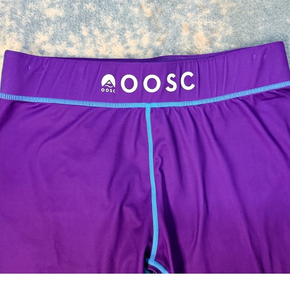 OOSC Womens Base Layer Colorblock‎ Leggings Athletic Pants Size L Skiing Workout - Picture 11 of 13